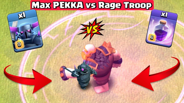 MAX PEKKA vs One Troop + Rage Spell | Clash of Clans