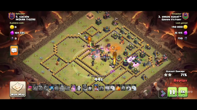 Clash of clans 2022. Th14 Dragbat attack strategy.