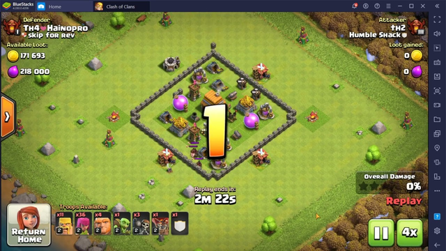Clash of Clans TH4 Champ / Champions trophy pushing, 26th March 2022