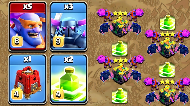 Super Bowler Pekka Strategy!! Th14 Super Bowler Pekka Attack Strategy With Jump Spell Clash of Clans