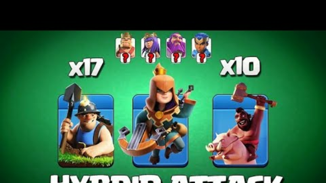Destroy Every Th14 Bases With Hybrid Attack.....Clash Of Clans.....
