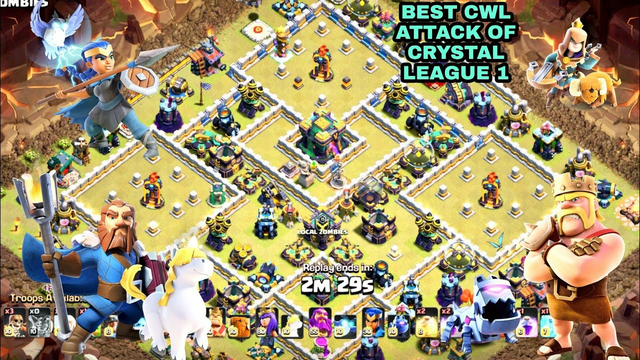 BEST CWL TH 14 ATTACKS OF CRYSTAL LEAGUE 1 |CLASH OF CLANS#coc #viral #viralvideo #sumit007