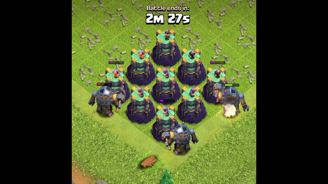 Battle Machine Vs Max Wizard Towers Formation | Clash Of Clans