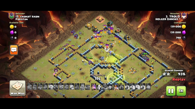 Th14 Yeti Bowler Attack Strategy With Earthquake | Clash Of Clans |