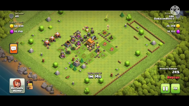 clash of clans loot townhall 4 richest person dream