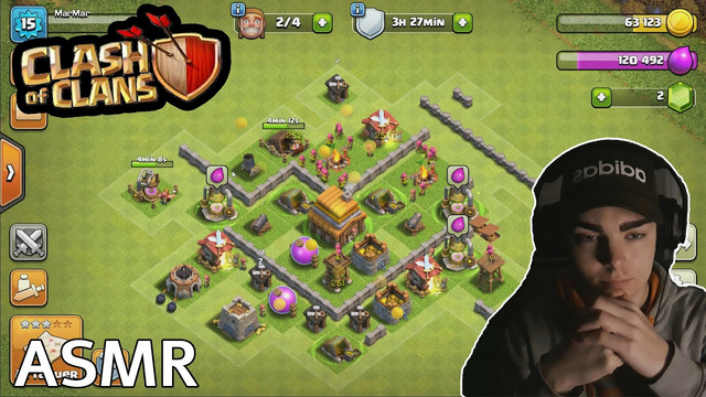 ASMR Clash of Clans / On Monte Hdv 4 !