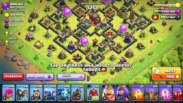 1.2 MILLION GOLD LOOT IN CLASH OF CLANS ATTACK