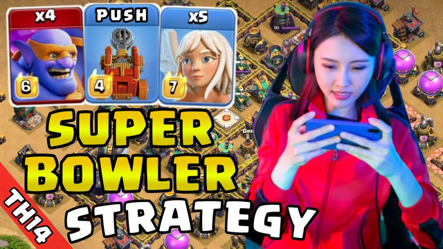 Super Bowler Attack Strategy | Th14 Attack Strategy Clash of Clans