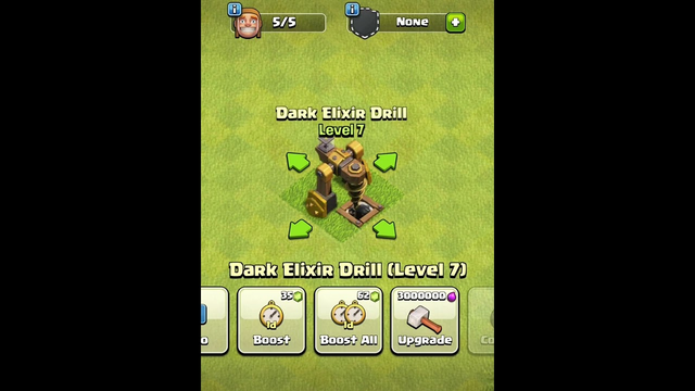 Dark Elixir Drill Lv1 to MAX - Clash Of Clans