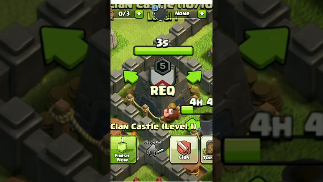 clash of clans  upgrade your clan castle to level 2  best..(  coc   ) 100percent sucess