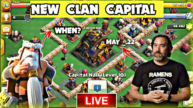 COC LIVE NEW UPDATE-CLAN CAPITAL|SPRING UPDATE|CLASH OF CLANS