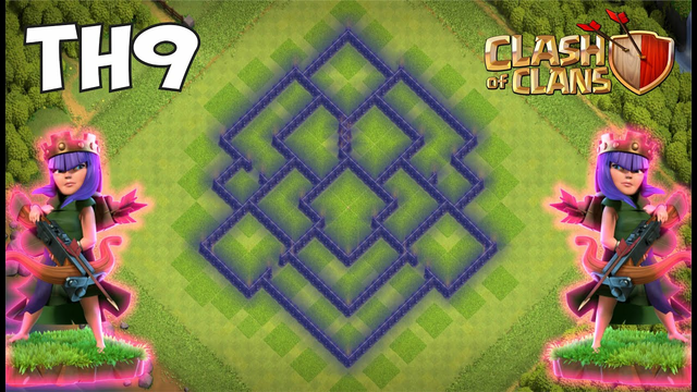 NEW BEST TH9 BASE 2022 With COPY LINK Clash Of Clans - COC TH9 Base Hybrid Anti 3 Star Copy Link