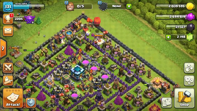 clash of clans new  gameplay video