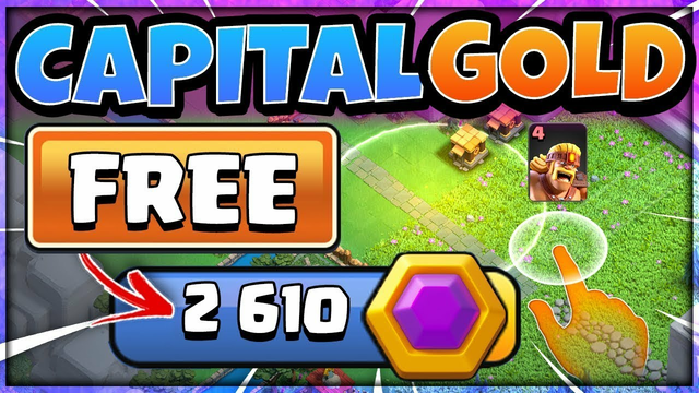 How to get FREE Capital Gold in Clash of Clans I Original method without using tutorial I New Update