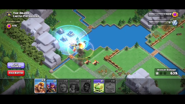 clash of clans how to finish captial playground and get 2610 captial contirubtion