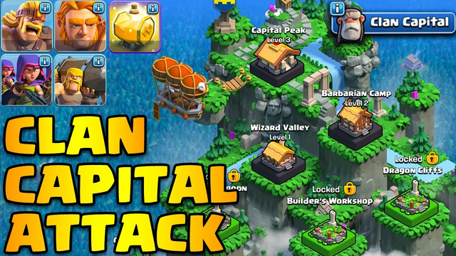 Clan Capital Attack Strategy COC New Update || Clash Of Clans New Update Attack Strategy 2022