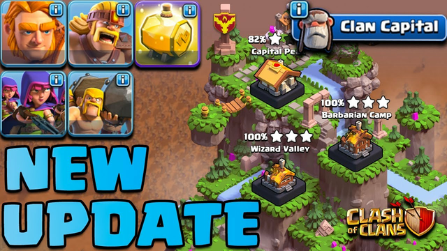 Clan Capital Attack Strategy COC New Update 2022 || Clash Of Clans || New Update Attack Strategy