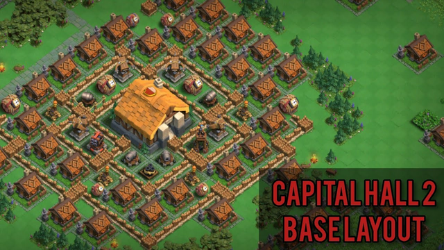 Capital Hall 2 Base Layout - Clash of Clans