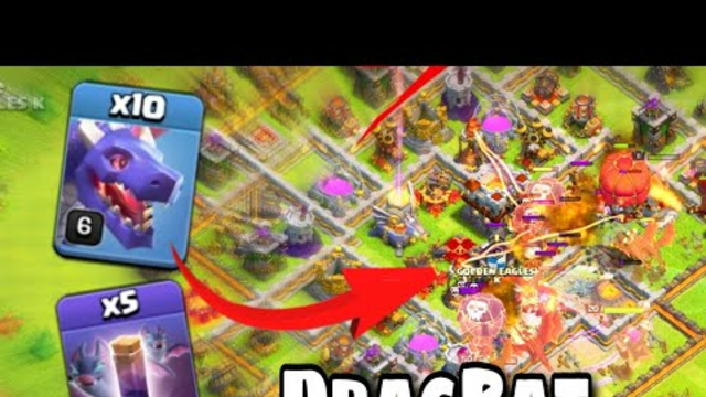 Th11 DragBat Attack Strategy | DragBat Attack Th11 (Clash of Clans)