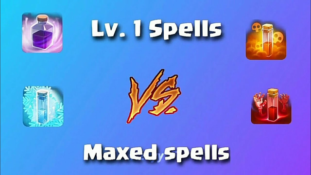 Level 1 Spell VS Max Level spell || Clash of clans