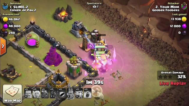 i put goofy mario and luigi music over a clash of clans clan war