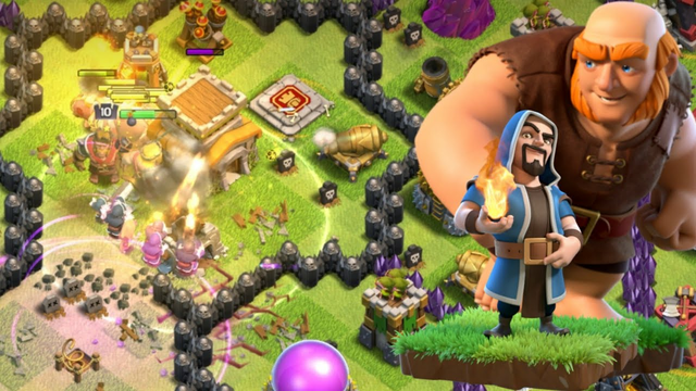 Strategy of Combining  Wizard & Giant level 5 Clash of Clans