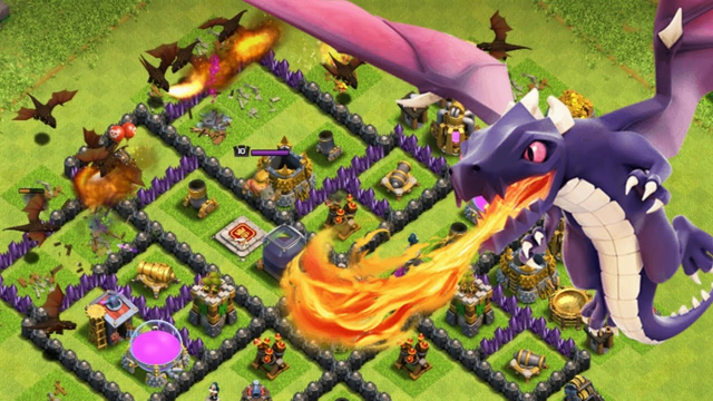 2 Star Attack with Dragon Lv3 - Clash of Clans