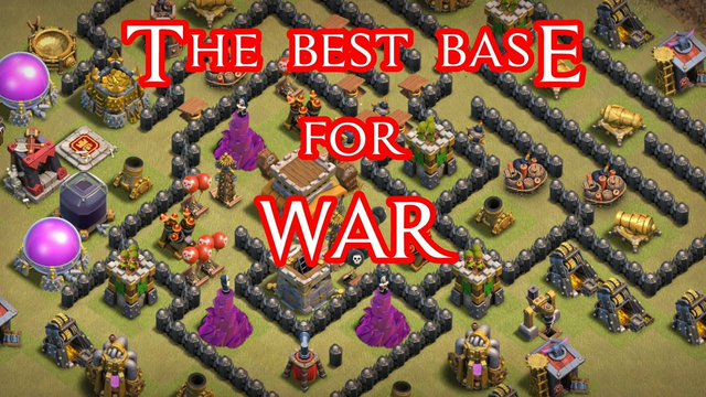 Town hall 8 base for WAR Clash of Clans