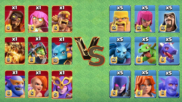 1x Super Troops Vs 5x Norman Troops |Clash of Clans | COC New Attack Strategy