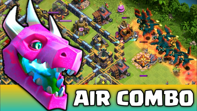 DRAGON x CLONE x SKELETON = AIR COMBO!!! TH14 Attack Strategy | Clash of Clans
