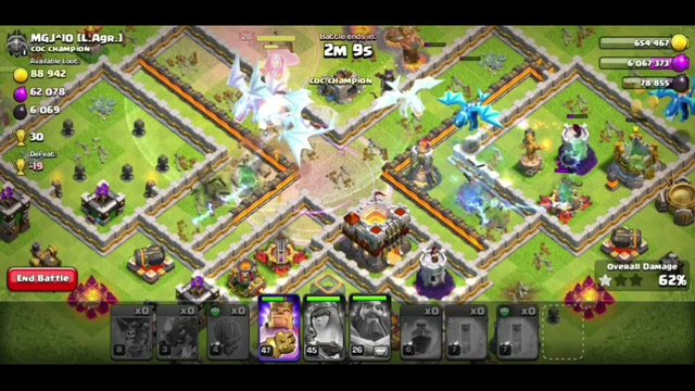 Th11 Attack by Electron Dragon in Clash of Clans