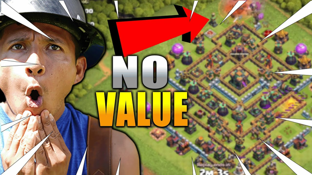 PRO Player gets NO VALUE  looses his queen early and still triples with Hybrid!? | Clash of Clans
