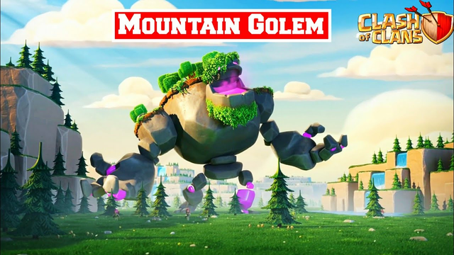 INSANE *Moutain Golem* In Clash Of Clans (Clan Capital)