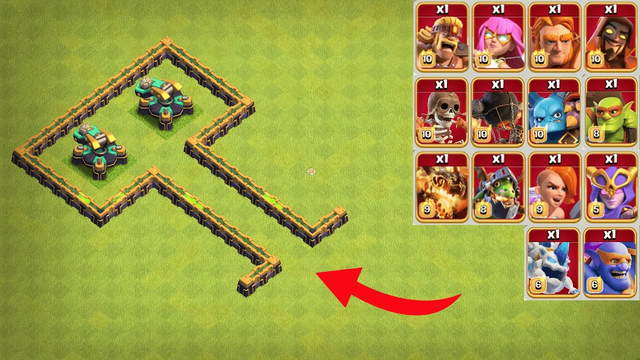 Scattershot Formation vs All Super Troops - Clash of Clans | Part 2