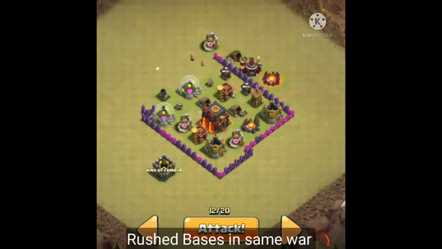 Rushed bases in same war || Clash of Clans || ALL ROUNDER