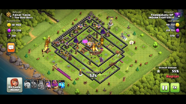 Enemy Attacked On My Village With Dragon Clash Of Clans, Enemy Raid On My Village Clash Of Clans