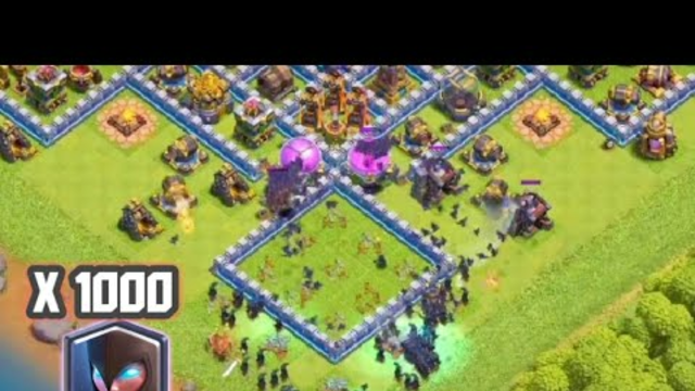 1000 Night Witch Attack | Funny Attack clash of clans | coc |