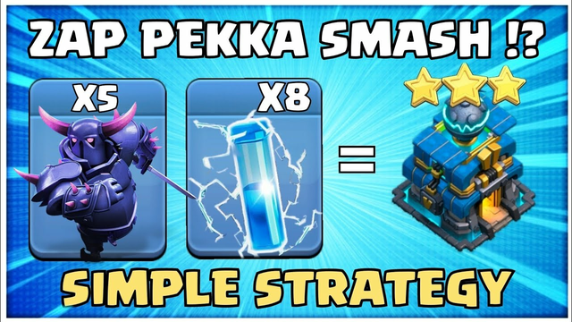 Easy Pekka Smash at TH12 ! Pekka-Witch Th12 ! Best TH12 Attack Strategy in CoC! WItch-Zap Attack COC