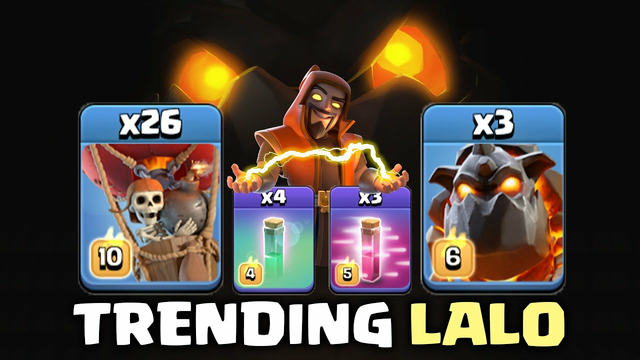 Lalo is Always Trending! War Dominating Lava Loon Haste + Blizzard Strategy 2022 - Clash Of Clans