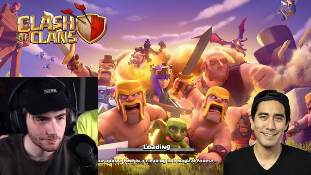 Sapnap Playing Clash Of Clans W/Zach King  For 1st Time
