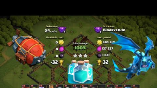 Clash Of Clans TH10 Electrone DragLoon Attacks Showcase