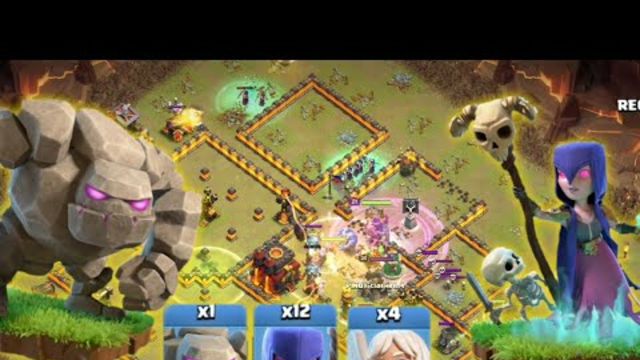 Th10 GoWitch Attack strategy! clash of clans coc gal