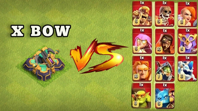 * MAX * X bow vs Super troops - Clash of clans