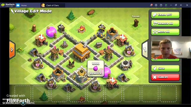 TH4 base Clash of Clans