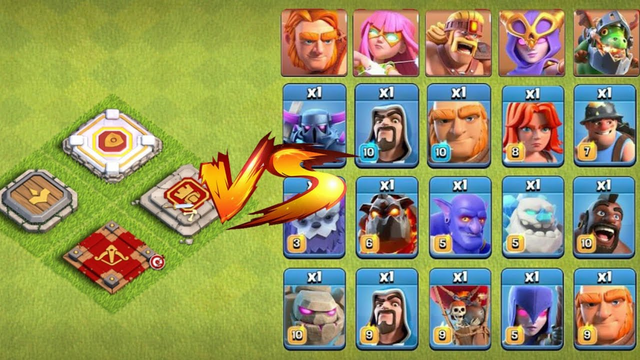 * MAX * Heroes vs All Troops - Clash of clans