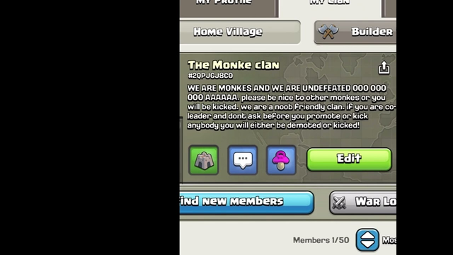 If you are a noob looking for a clan here is one-clash of clans