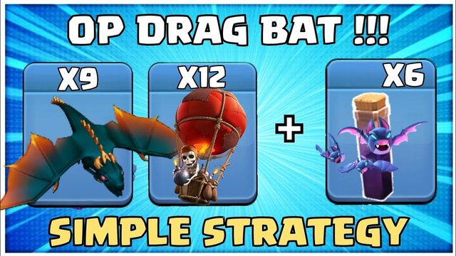 Destroy Any Th12 Base Under 2 Min! Most Powerful Th12 Attack Strategy 2022! Drag QC Clash Of Clans 1