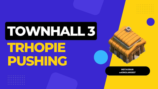 Clash of clans town hall 3 thopie pushing