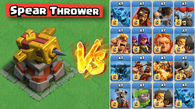 Spear Thrower vs All Troops - Clan Capital | Clash of Clans