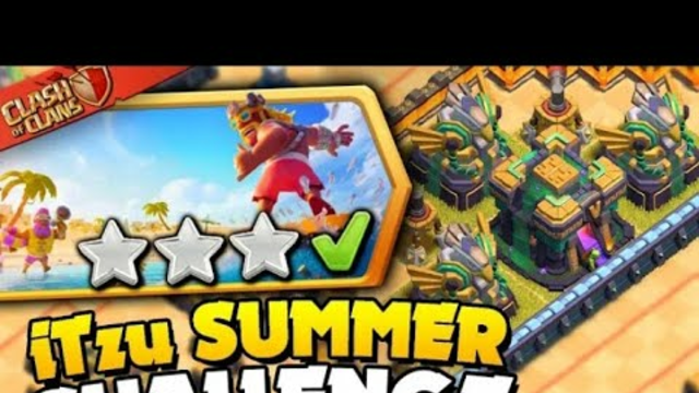 Easily 3 Star iTzu Summer Challenge In (Clash Of Clans) || Full Review || 1st time try